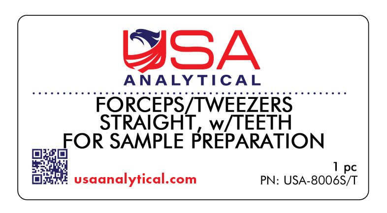 Thumbnail: USA-8006S/T - Forceps/Tweezers Straight, w/Teeth for Sample Preparation, 1 pc
