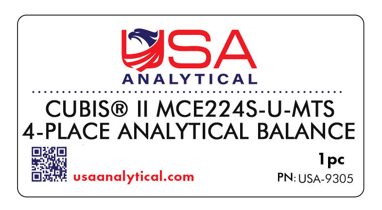 Thumbnail: USA-9305 - Cubis® II MCE224S-U-MTS 4-Place Analytical Balance, 1 pc