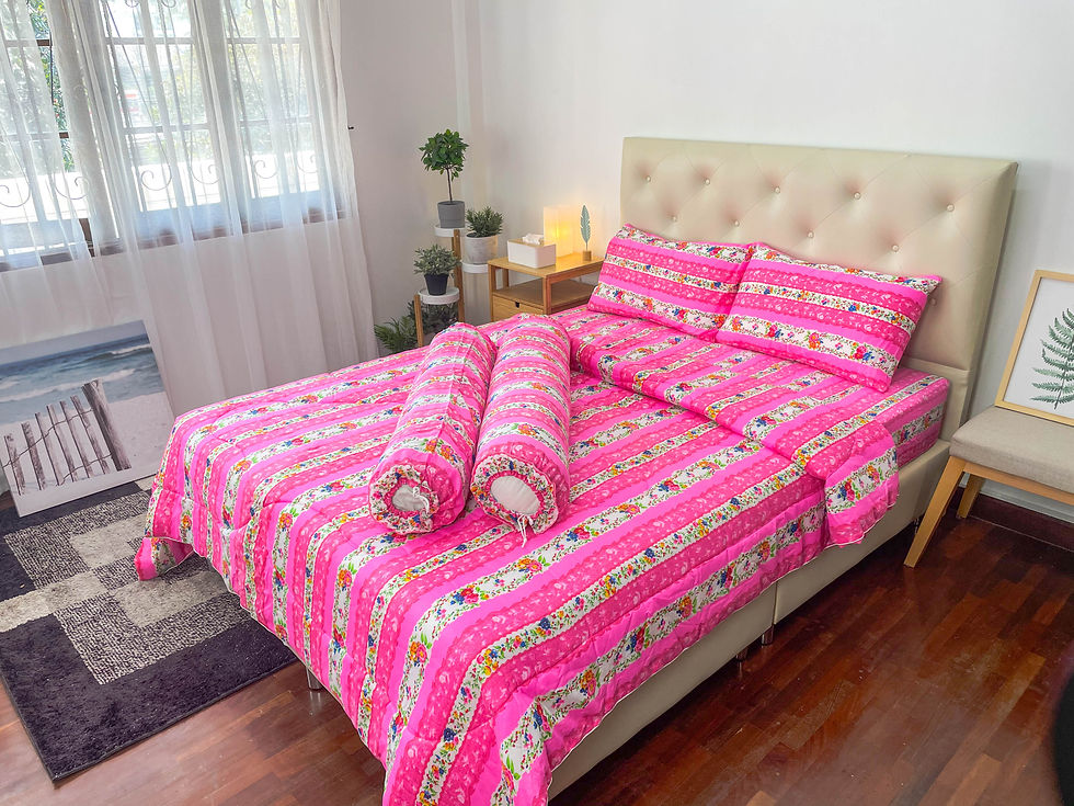 Thumbnail: ผ้าปูที่นอน ขายส่งราคาถูก 3.5 / 5 / 6 ฟุต ปูที่นอนหนาไม่เกิน 8 นิ้ว