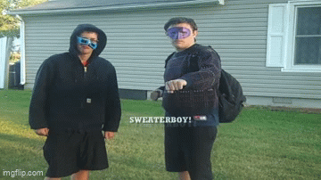 SpaceDog TV - The Origin of Sweaterboy & Denimladd GIF