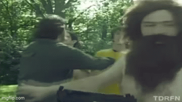 Viva La Web Show - Jesus vs Jason GIF