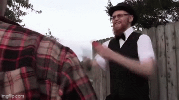 Coffee at Eight - Dad Fight GIF