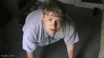 SpaceDog TV - The Perfect Pushup GIF