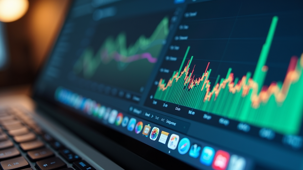 Close-up view of a stock management software interface