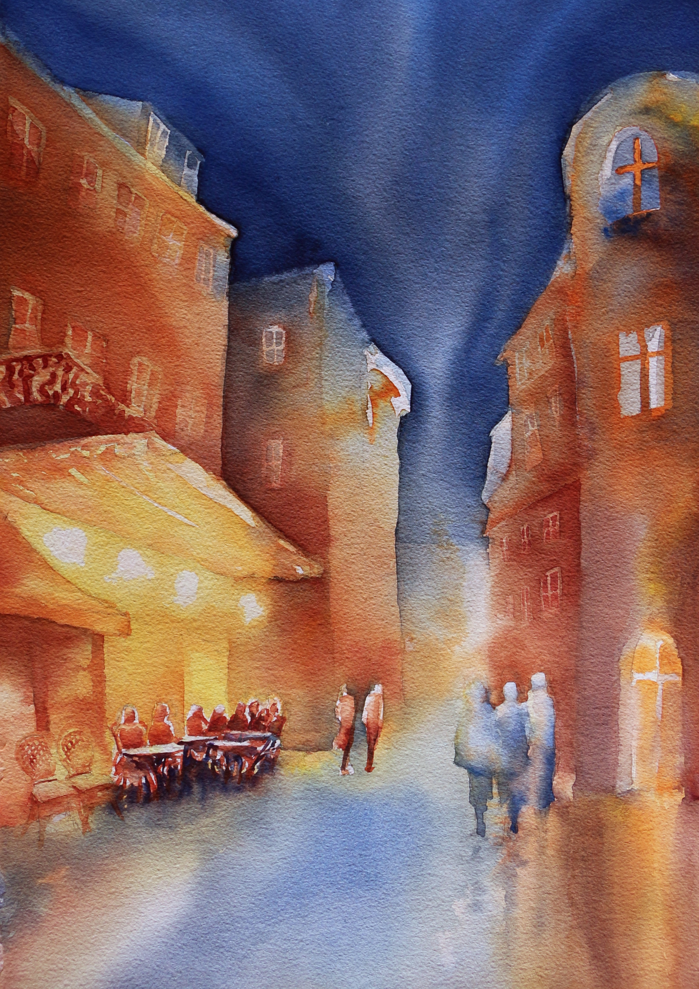 "Le Café" am Abend