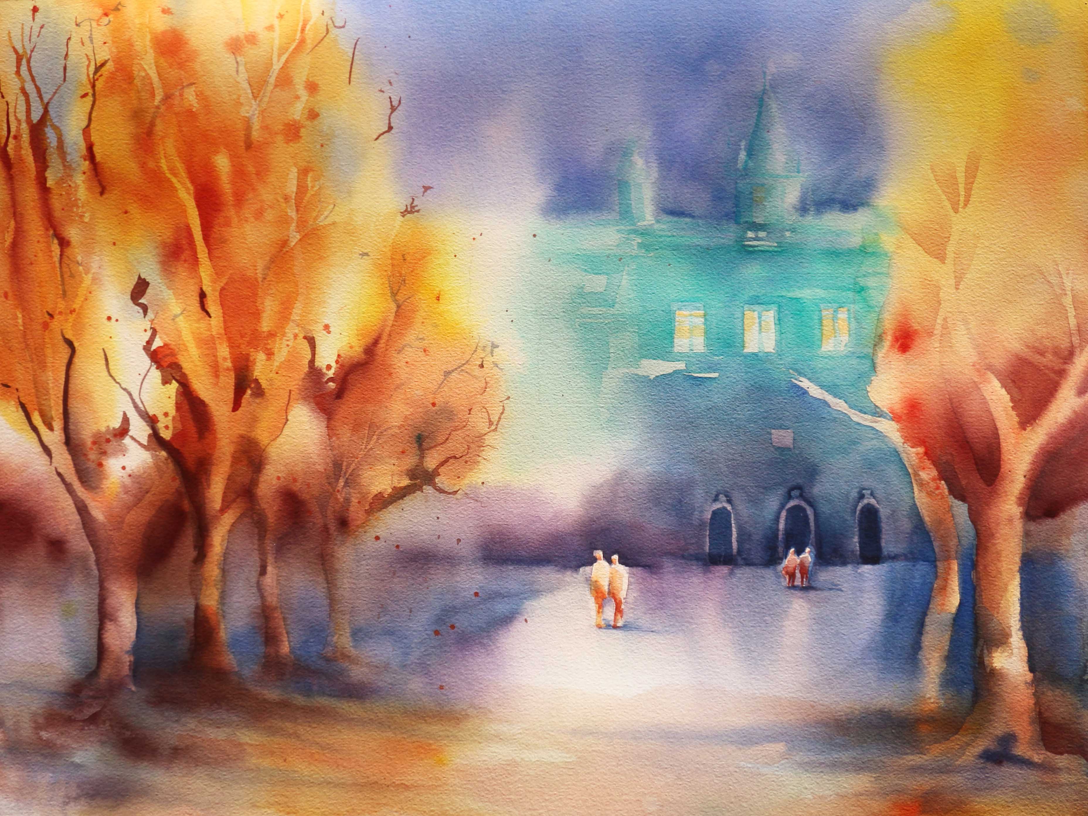 Paare im Herbst