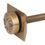 Thumbnail: Luxury Whitworth Wall Stay antique brass side view