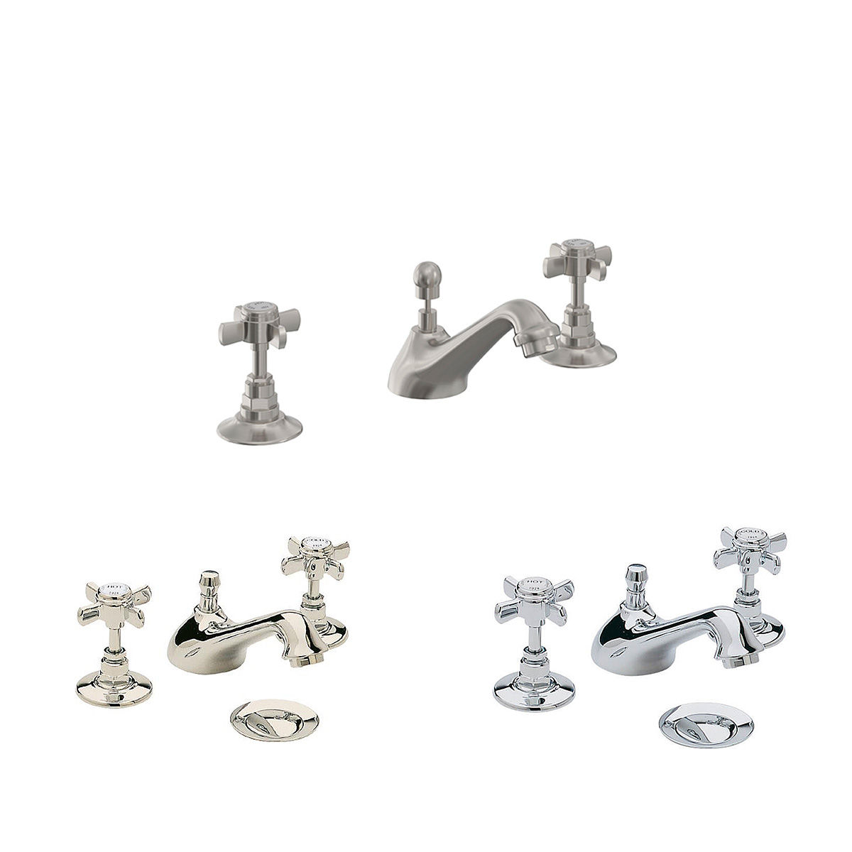 Dawlish 3 Taphole Basin Mixer | Heritage