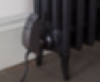 Anthracite element in cast iron radaitor
