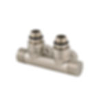 Thumbnail: Twin Valve Manual Valve Set in Angled by MHS satin