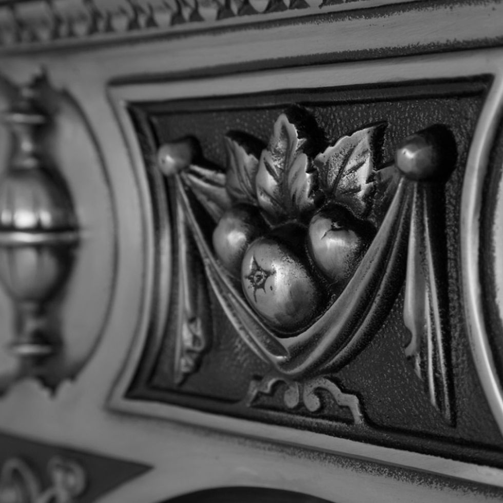 Thumbnail: Victorian Small | Cast Iron Combination Fireplace | Carron | Fruit close up
