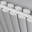 Thumbnail: Finsbury | Designer Vertical Tall Radiator | Rads 2 Rails | Close Up White