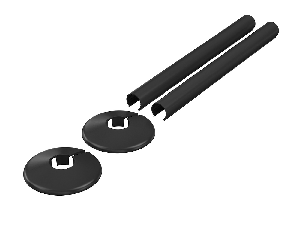 Thumbnail: Retrofit Snap-On Pipe Covers Black