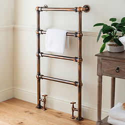 Grandeur | Floor & Wall Mounted Towel Rail | Brass Construction | Vogue UK