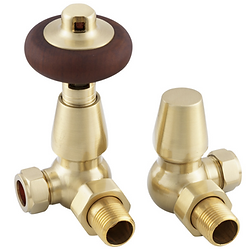 Kingsgrove Traditional Thermostatic Radiator Valve (TRV) Set | Corner | Carron