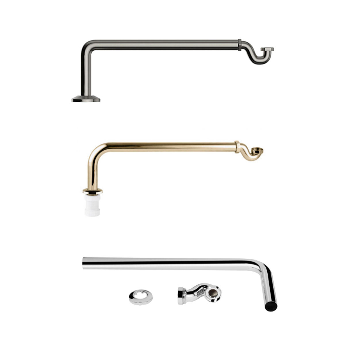 Traditional Exposed Shallow Bath Trap | Brass | Heritage