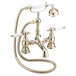 Glastonbury Deck Bath Shower Mixer | Vintage Gold | Sale