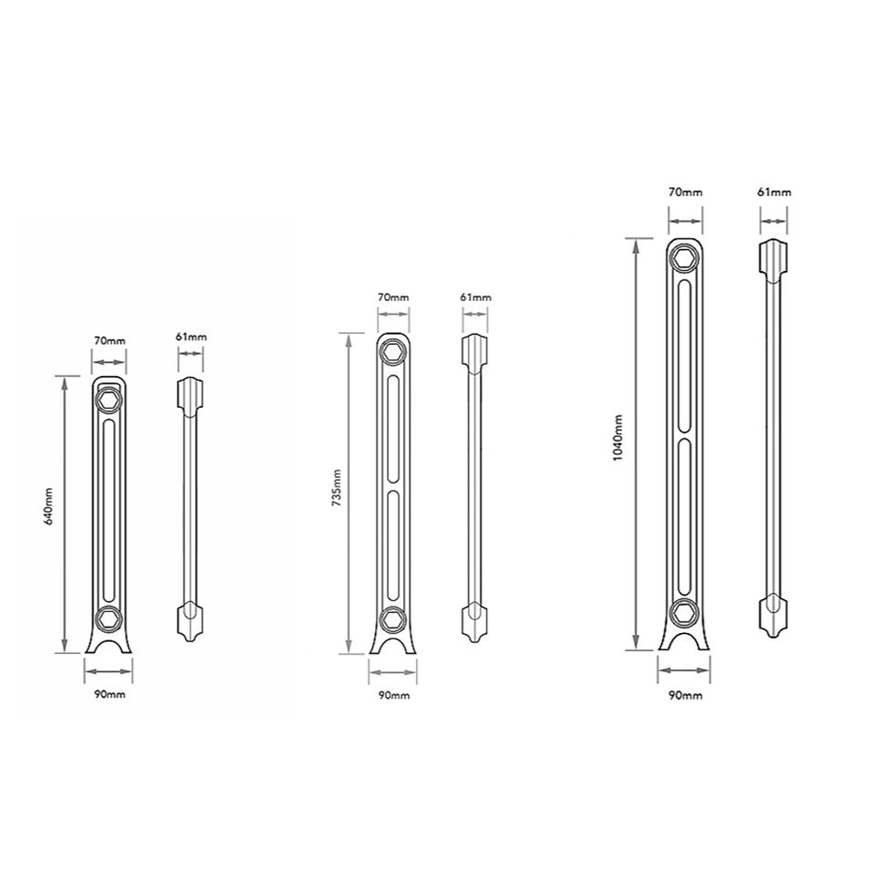 Thumbnail: Edwardian 2 Column Cast Iron Radiator | Arroll