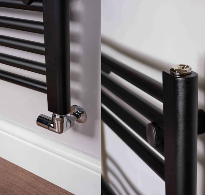 Thumbnail: Essential Ladder Rail 22mm | Heated Towel Rail | DQ - matt black