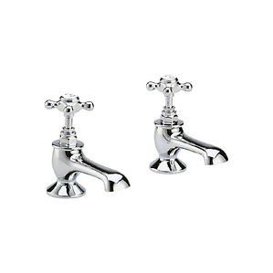 Chrome Topaz Crosshead Bath Tap | Hudson Reed