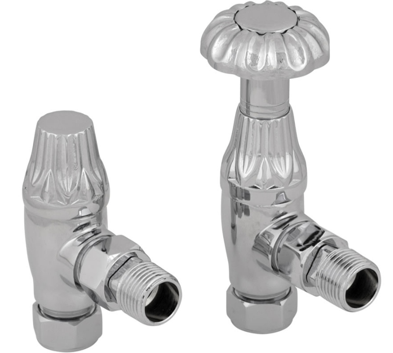 Thumbnail: Crocus Wheel 15mm Inlet Manual Radiator Valve |  Chrome