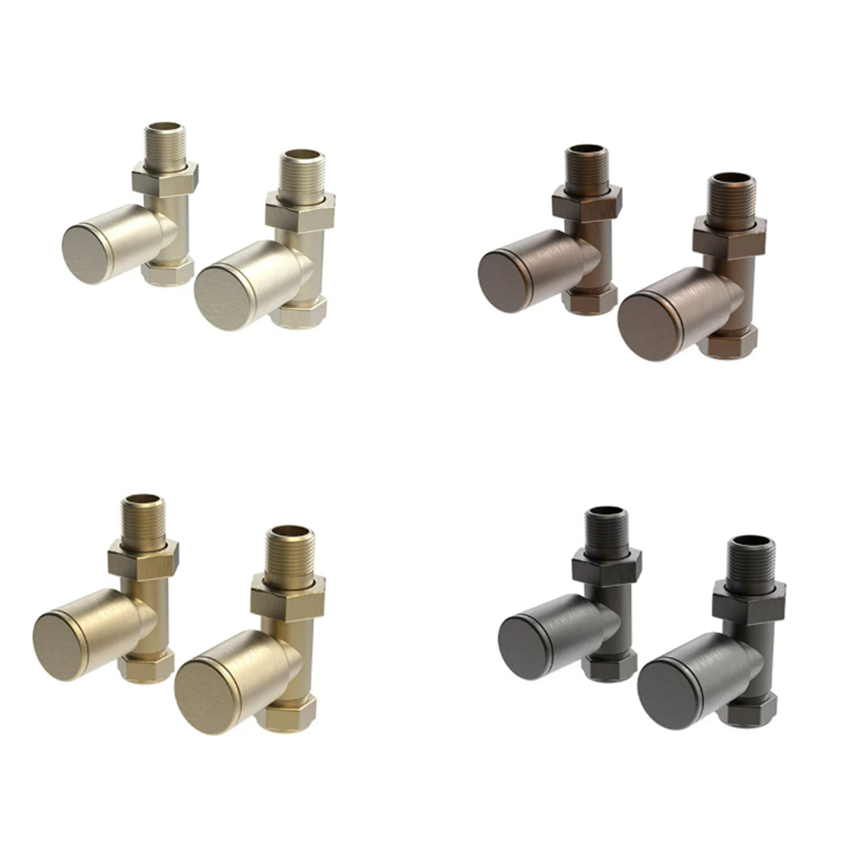 Arne Manual Straight Towel Rail Valves | Focus Colours | Vogue UK