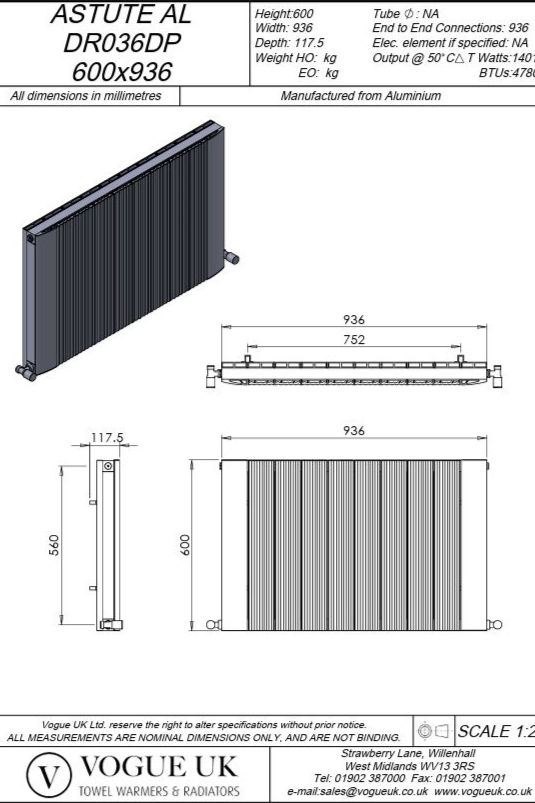 Thumbnail: Astute Horizontal | Double Panel | Aluminum Radiator | Vogue UK