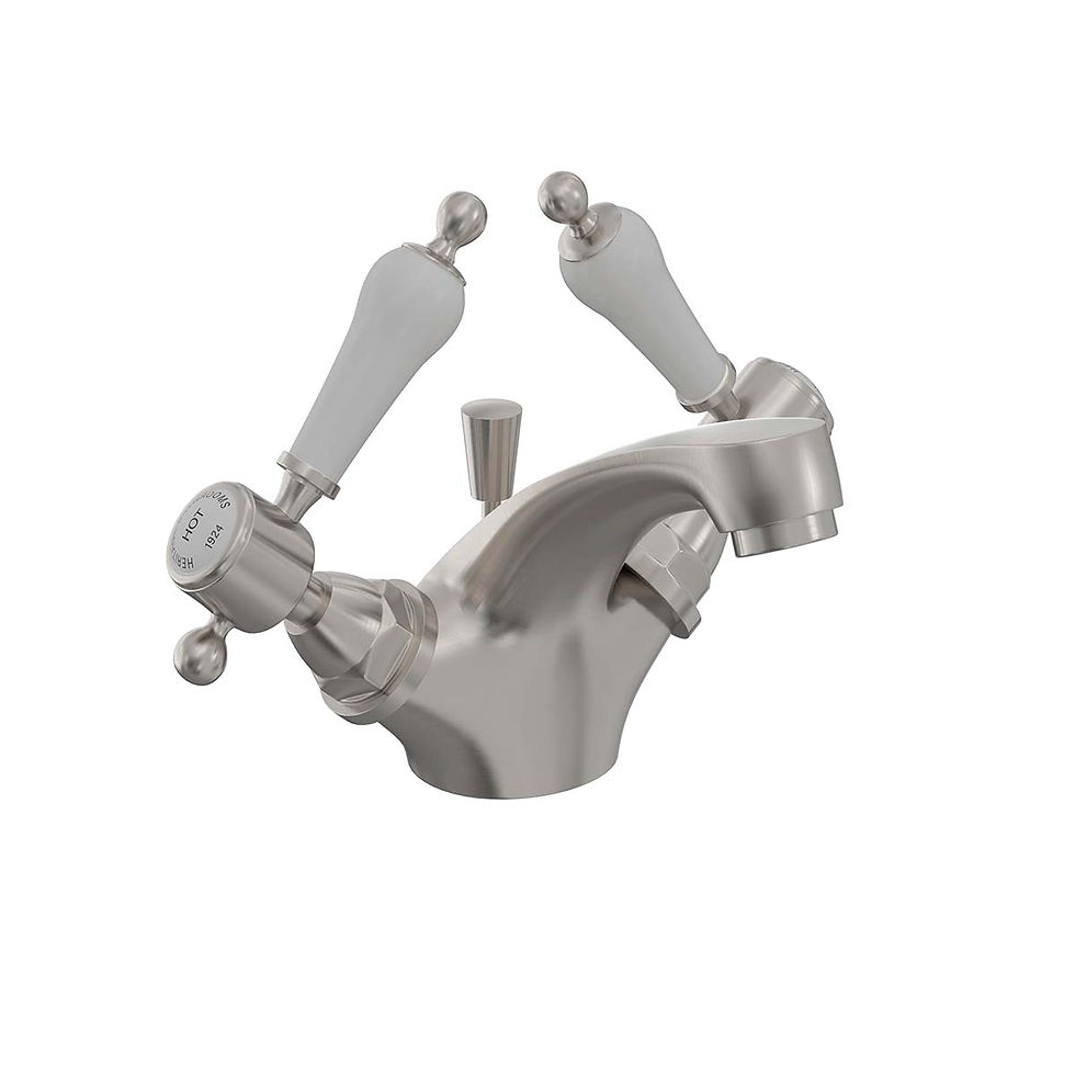 Thumbnail: Glastonbury 1 Taphole Basin Mixer | Heritage