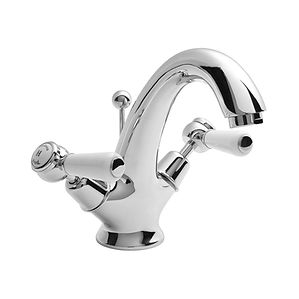 Chrome Topaz Lever Mono Basin Mixer | Hudson Reed