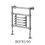 Thumbnail: Baronial | Floor &/or Wall Mounted Towel Rail  | Full Range | Bard & Brazier