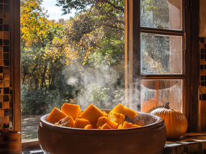 Calabaza en tacha con miel de maple