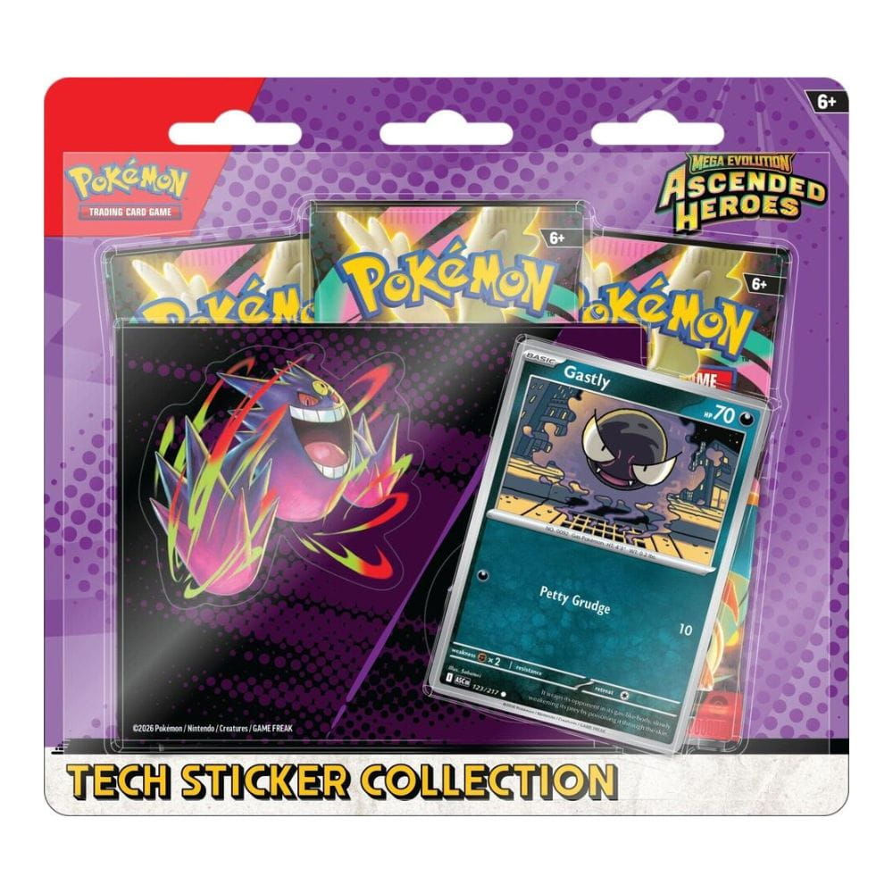 Pokemon Ascended Heroes Tech Sticker Collection - Gastly