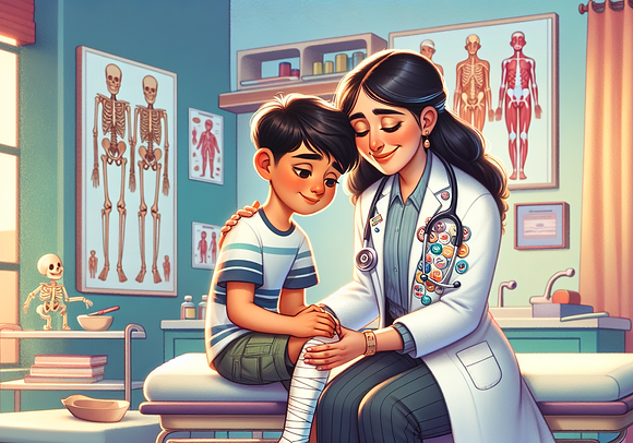 doctor with kid