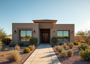 Modern Arizona desert home with new remodeled exterior