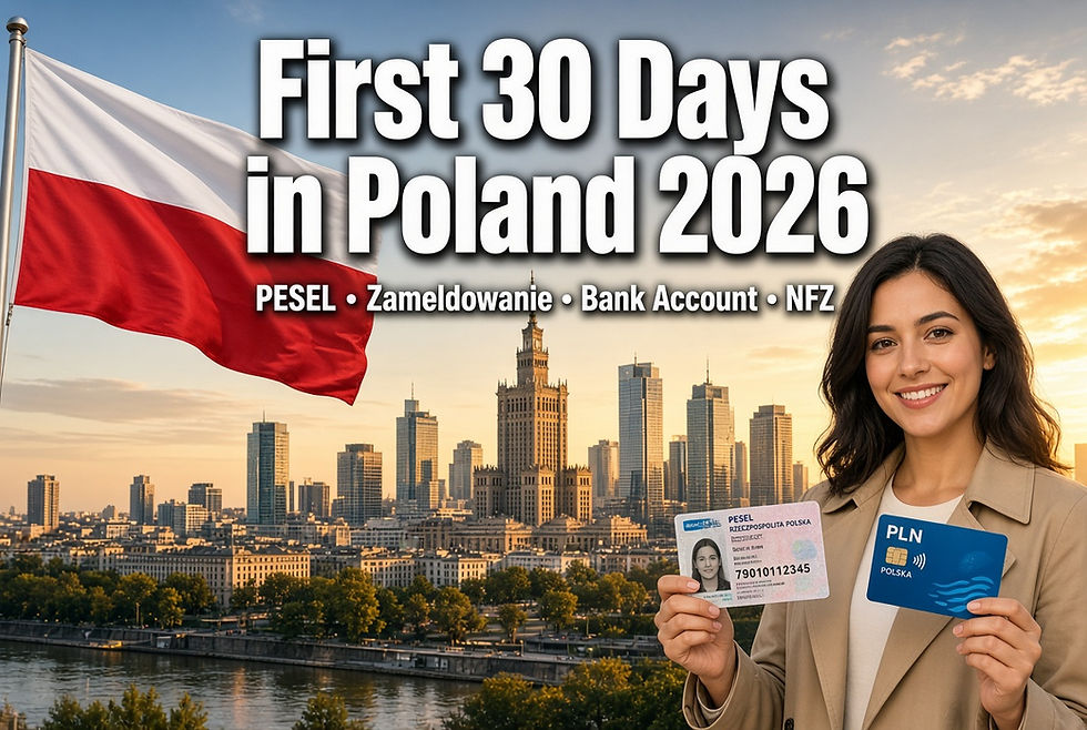 First 30 Days in Poland 2026: Complete Practical Guide