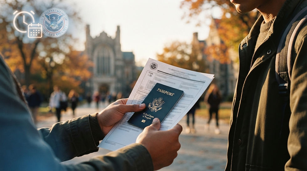 DHS ends "Duration of Status" for F-1/J-1 visas from Sept 15, 2026. Fixed 4-year admission, shorter grace period, and a closed grad-school loophole.