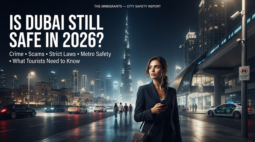 Is Dubai Still Safe in 2026? We Checked Crime, Scams, Strict Laws, Metro Safety and What Tourists and Expats Need to Know