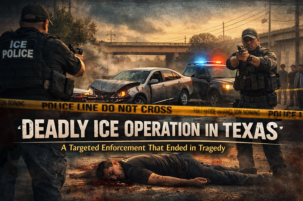 “A Targeted Enforcement That Ended in Death”: The Fatal ICE Shooting in Houston Raises Alarming Questions