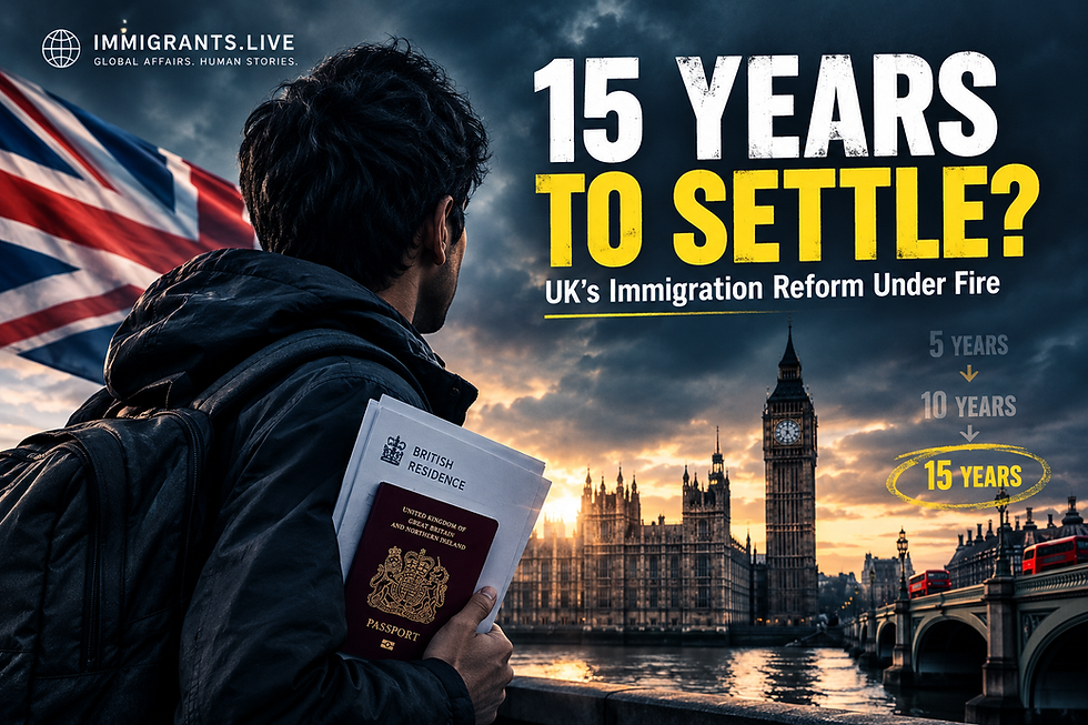 The UK is considering longer settlement waits, including 15 years for some workers. Find out what is proposed and what migrants should know.