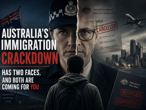 Australia's Labor government already passed visa hopping bans, arrival control powers, and doubled graduate fees. The Coalition wants social media vetting and 65,000 deportations. Two parties, one direction. Here's what's already law — and what's coming next.