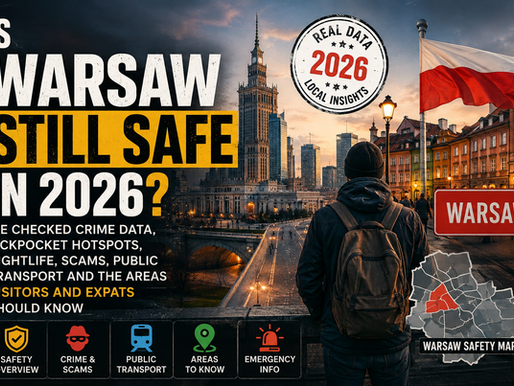 Is Warsaw Still Safe in 2026? We Checked Crime, Nightlife, Public Transport, Scams and the Areas Visitors and Expats Should Know.