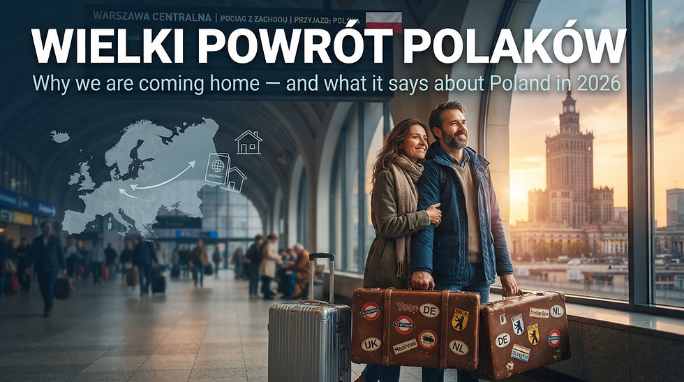 Wielki Powrót: Dlaczego Polacy wracają do kraju — i co to mówi o Polsce w 2026 roku