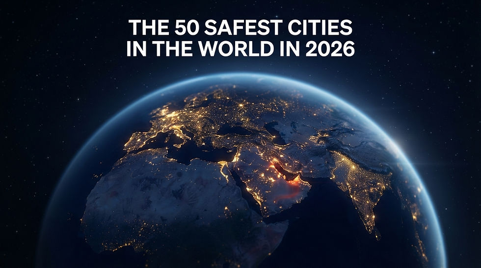 A complete, responsibly-updated ranking of the world's safest cities for 2026 — covering crowdsourced crime data, and the 2026 Gulf conflict that most "safest cities" lists still haven't factored in.