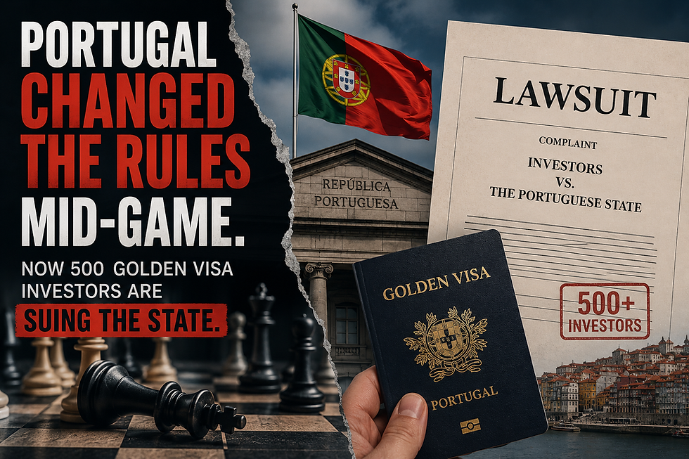 Portugal Changed the Rules Mid-Game. Now 500 Golden Visa Investors Are Suing the State