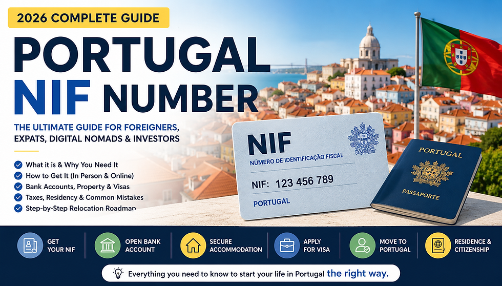 Portugal NIF Number 2026: The Ultimate Guide for Foreigners, Expats, Digital Nomads and Investors