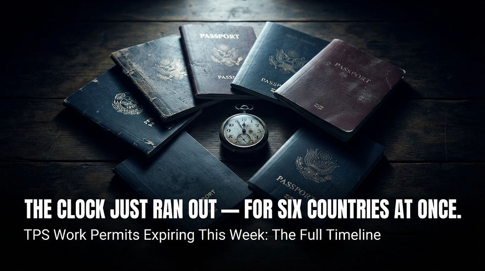 Six Countries' TPS Work Permits Are Expiring This Week