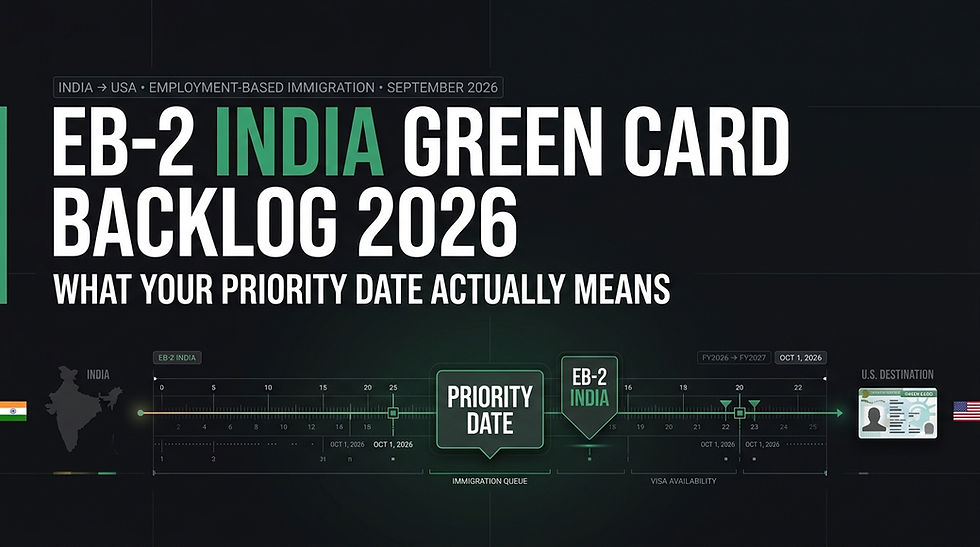 EB-2 India Green Card Backlog 2026: What Your Priority Date Actually Means