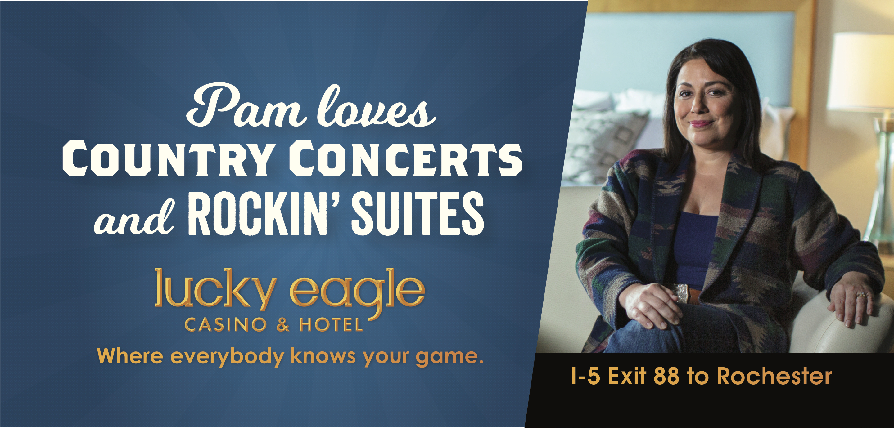Lucky Eagle: Pam Billboard