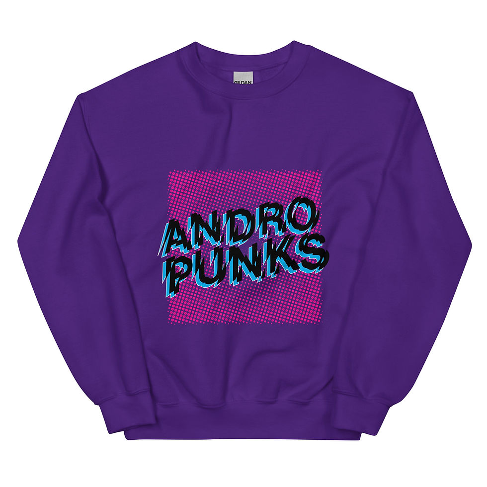 Thumbnail: ANDROPUNKS UNISEX CREW SWEATSHIRT