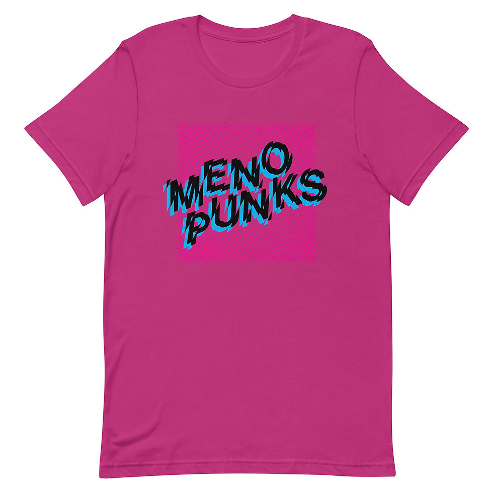 Thumbnail: MENOPUNKS TRANSPARENT LOGO UNISEX T